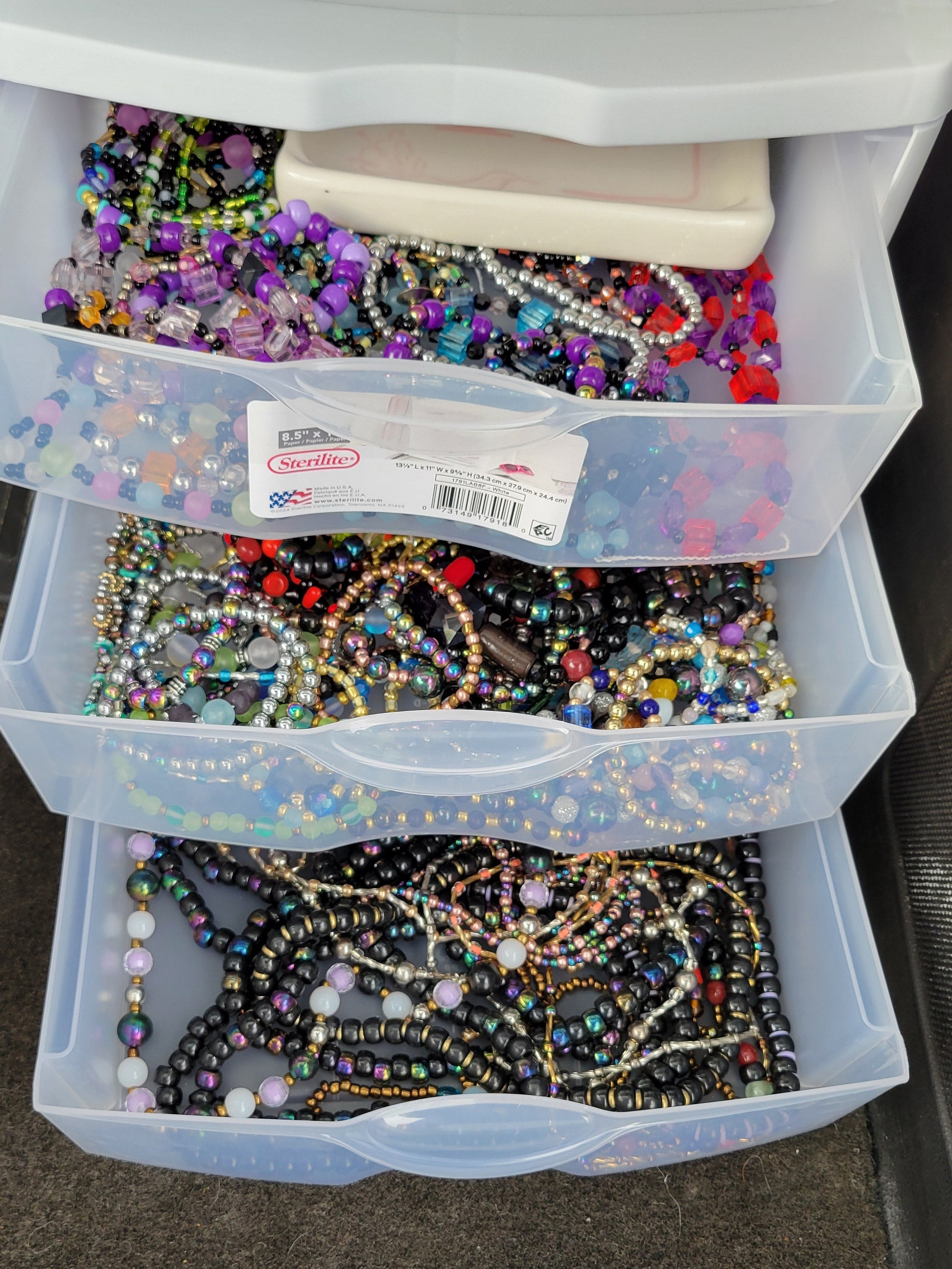 Homemade beaded jewelry
